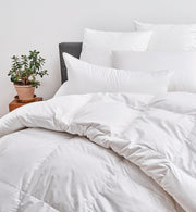Montana White Goose Down Duvet – 650+ Loft, 400 Thread Count, by Cuddle Down
